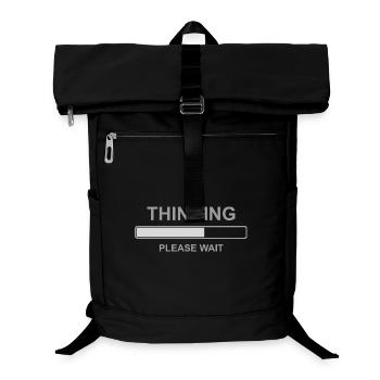 Penser à la chemise Please Wait – Barre de chargement drôle - Sac à dos ordinateur - noir - Devant