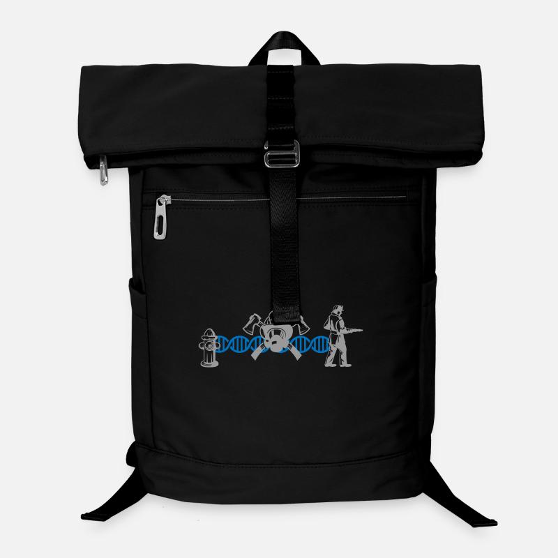 ADN de pompier et de pompier ADN | Couleurs modifiables Sac à dos ordinateur