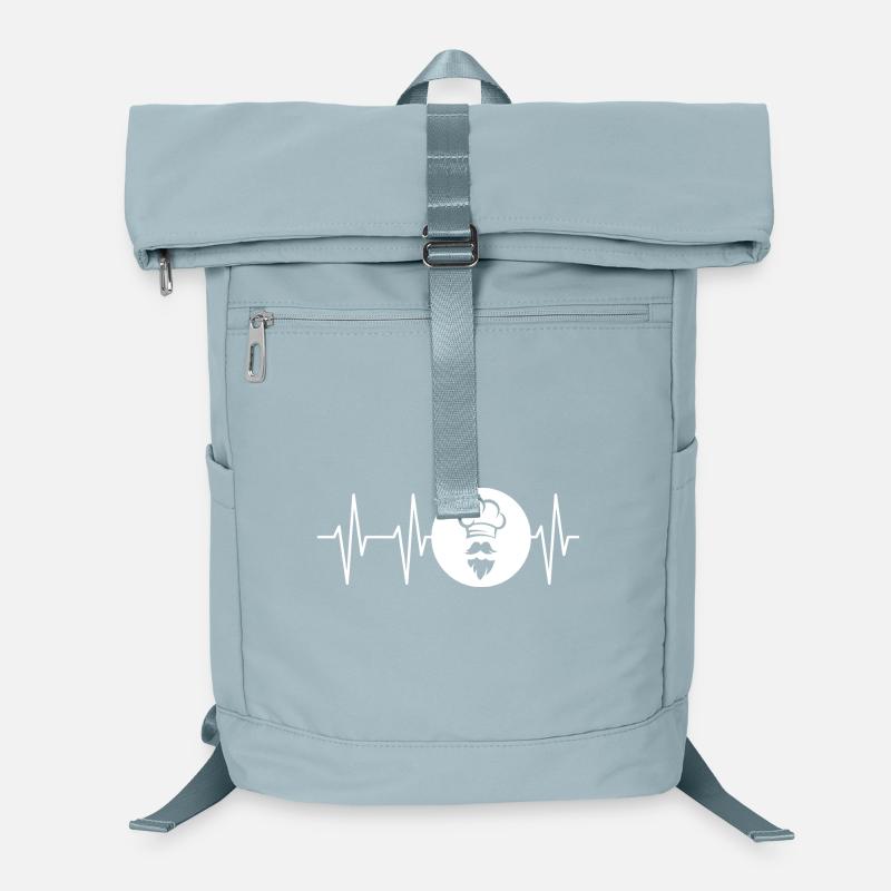 Heartbeat Bakery Baker Beard Pulse Master icon Laptop Backpack