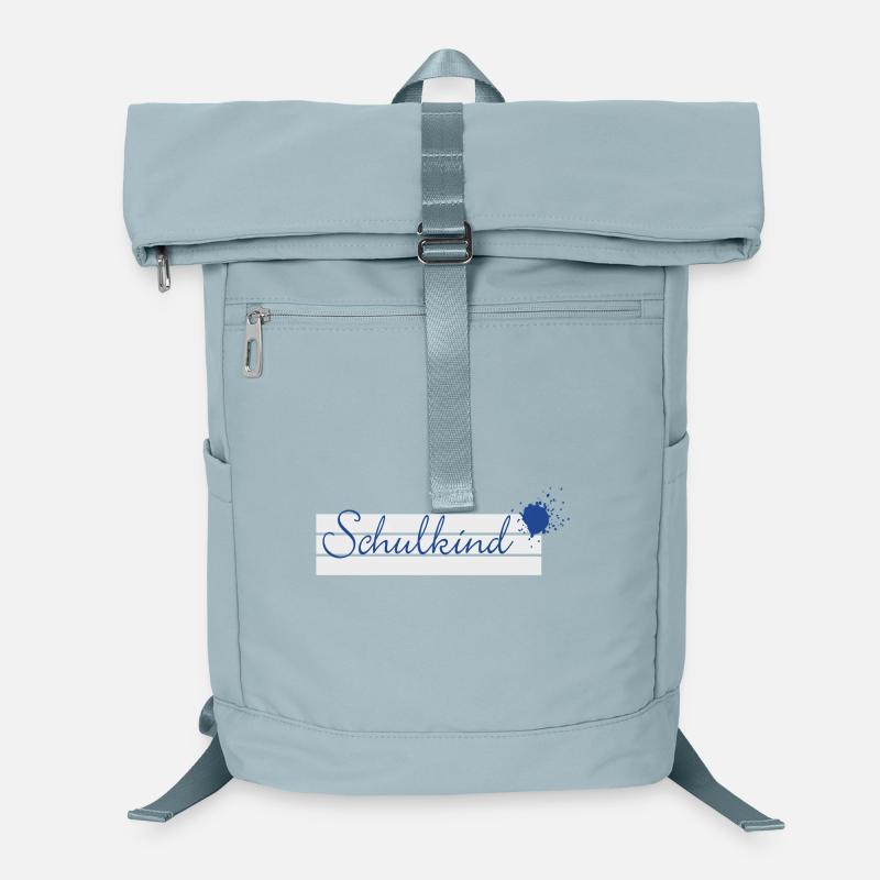 Schoolchild - inkblot blue on writing lines Laptop Backpack