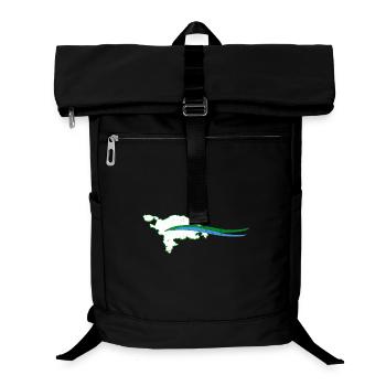 Thurgau Kanton Umriss mit Welle - Laptop-Rucksack  - Schwarz - Vorne