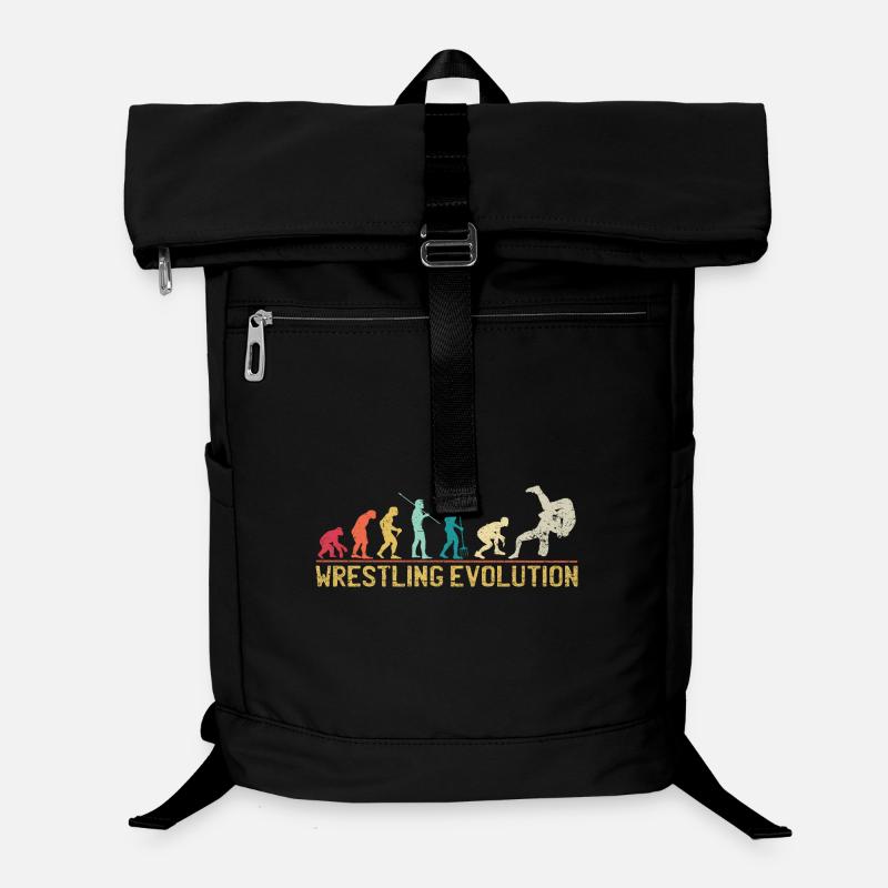 Wrestling-Evolution-Kunstwerk Laptop-Rucksack 