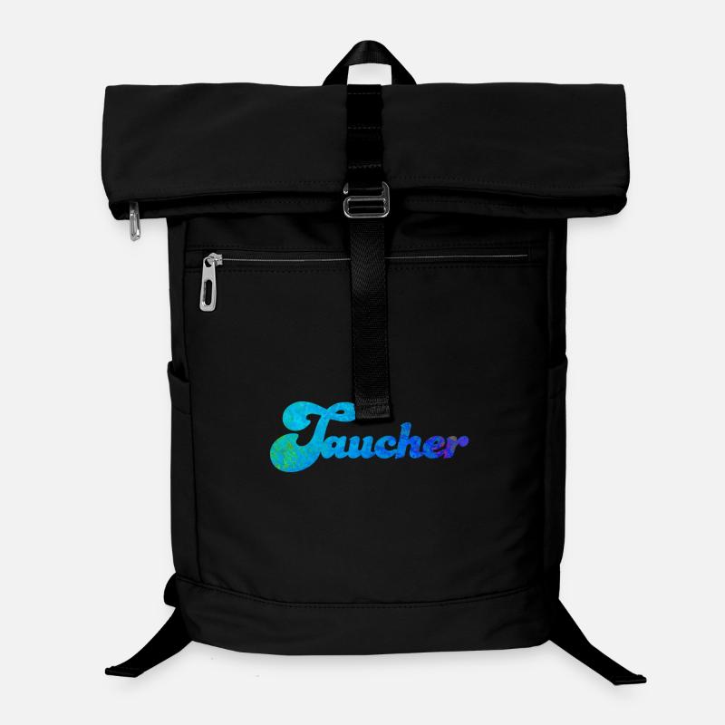 Taucher Schnörkel Beruf Meer Ozean Unterwasserwelt Laptop-Rucksack 
