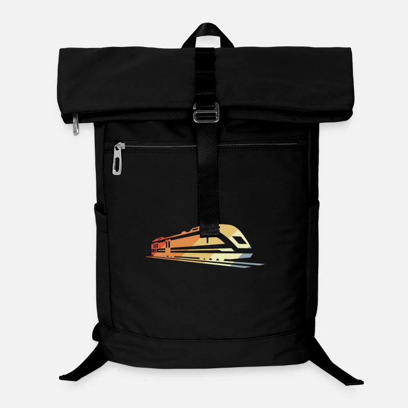 Zug Skizze Vintage Laptop-Rucksack 