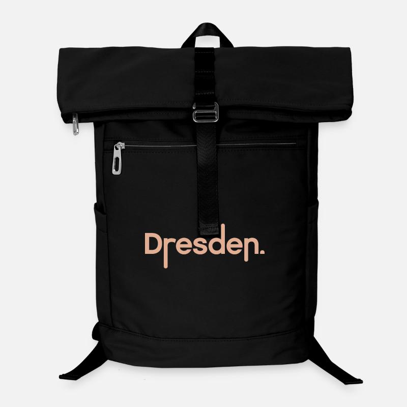 Dresden Typography Dresden City Font Logo Laptop Backpack