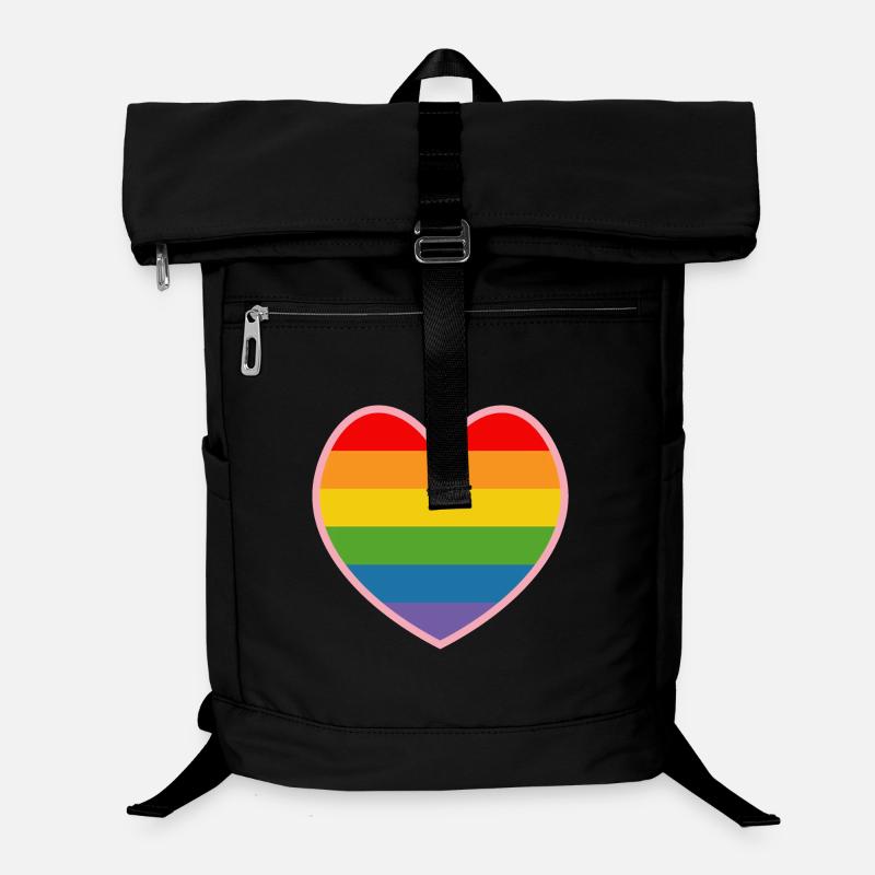 Chemise LGBT CSD QUEER HEART Sac à dos ordinateur