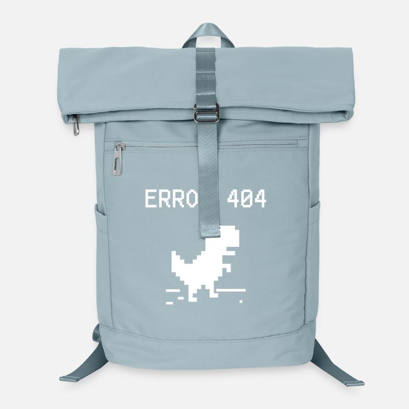 Pixel Dino 404 Fehler T-Stück Laptop-Rucksack 