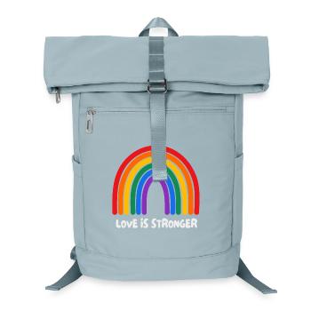 Liebe ist stärker. LGBT - Laptop-Rucksack  - Eisblau - Vorne