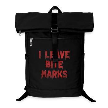 bite marks blutspuren - Laptop-Rucksack  - Schwarz - Vorne