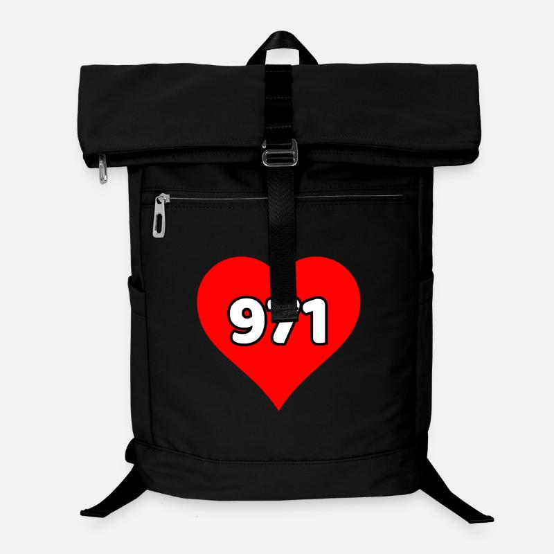 Ich liebe Guadeloupe 971 Laptop-Rucksack 