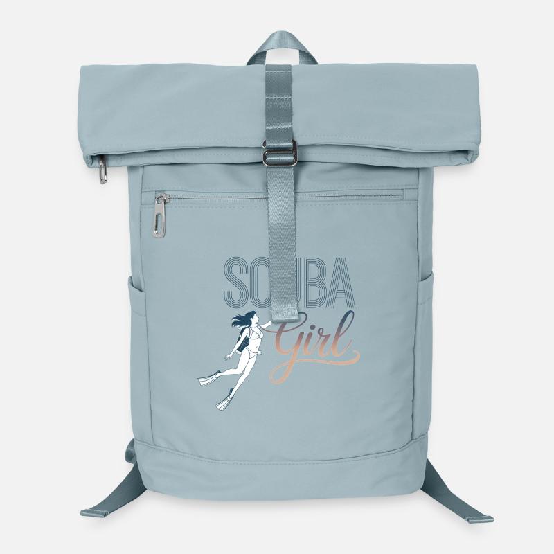 Scuba Girl Diver Design Laptop Backpack