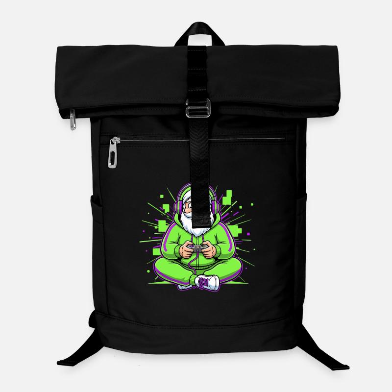 Christmas Man Gaming Humor Gamer Laptop-Rucksack 