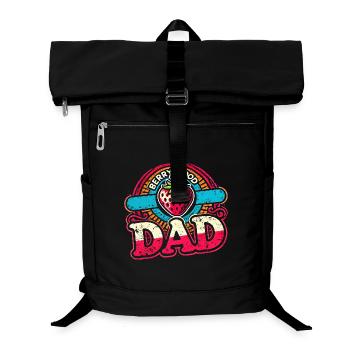 Berry Bon papa, Drôle Père fraise - Sac à dos ordinateur - noir - Devant
