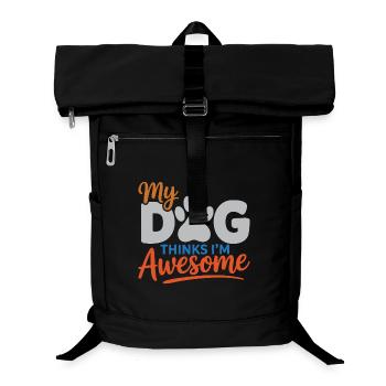 My Dog Thinks I'm Awesome - Laptop Backpack - black - Front