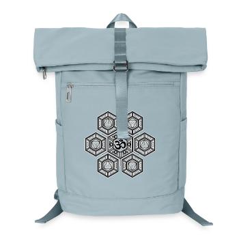 Aum Symbole Méditation Yoga Géométrie Sacrée - Sac à dos ordinateur - bleu glacier - Devant