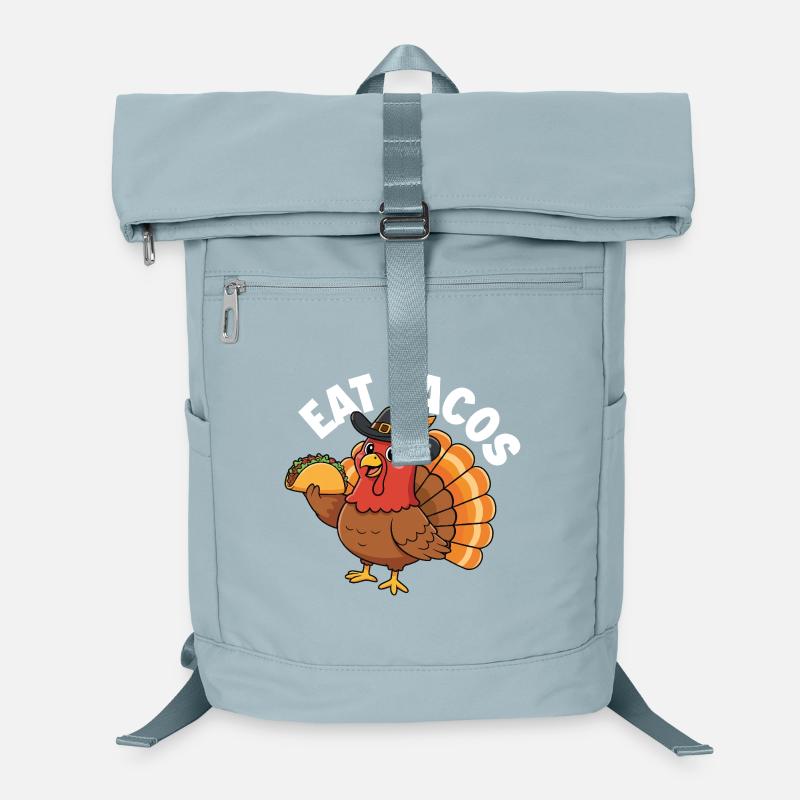 Eat Tacos Thanksgiving Twist Fall Humor Laptop Backpack