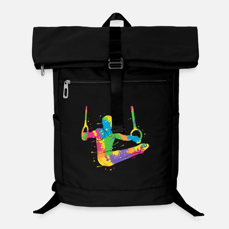 Turner Bunt Gymnastik Ringeturnen Jungen Turnen Laptop-Rucksack 