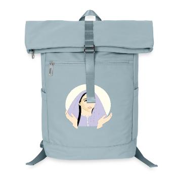 MARY St. Mary | Convent Woman | Woman with headscarf - Laptop Backpack - ice blue - Front