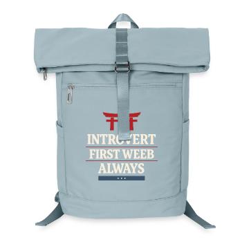 Anime-introvert Weeb Stubenhocker - Laptop-Rucksack  - Eisblau - Vorne