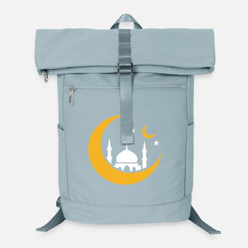 Islam Crescent Moon Mosque Silhouette Laptop Backpack