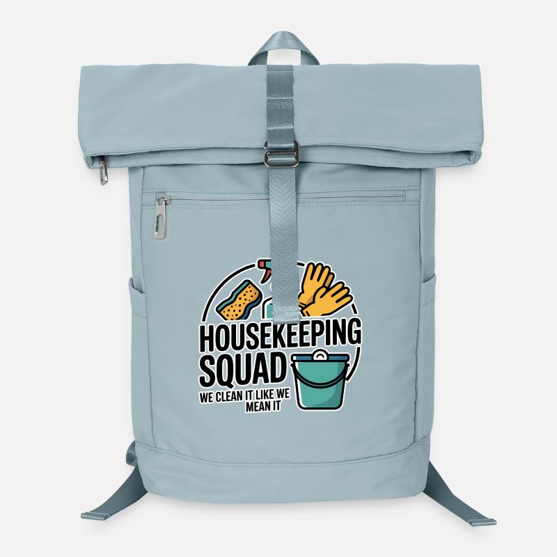 Funny Cleaning Design Laptop Backpack