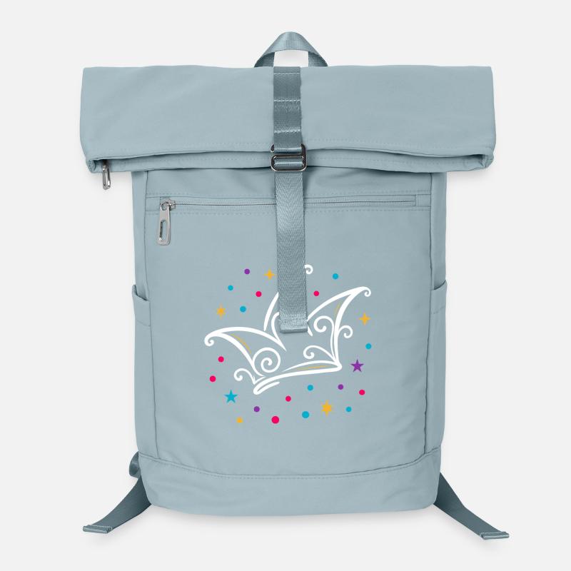 Carnival fool's cap modern with stars & confetti Laptop Backpack