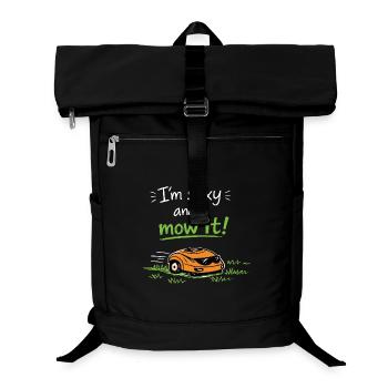 I'm sexy and I mow it – Lustiger Rasen Spruch - Laptop Backpack - black - Front