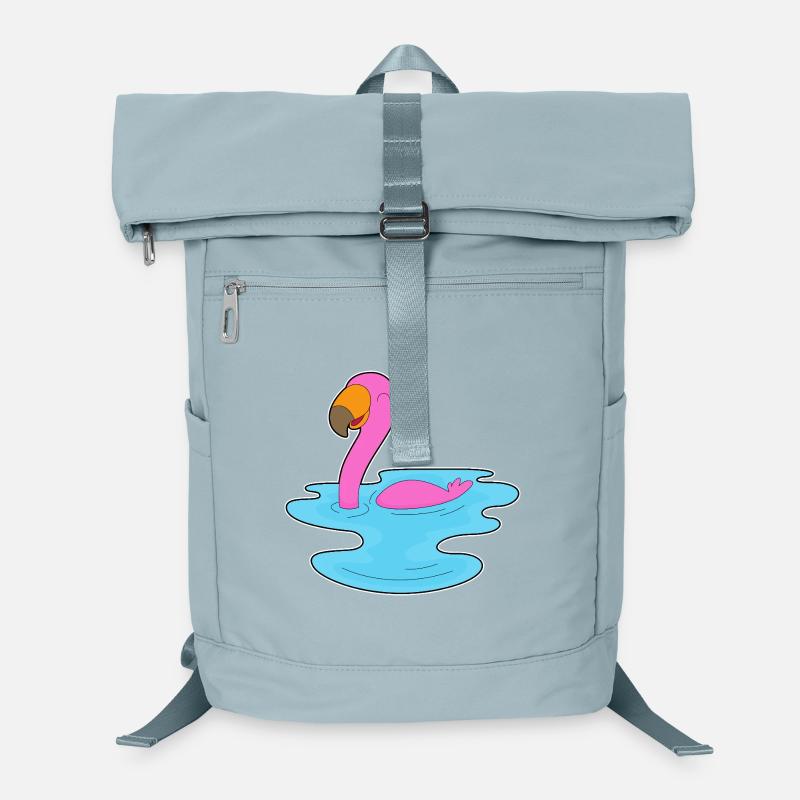 Natation au flamant rose Sac à dos ordinateur