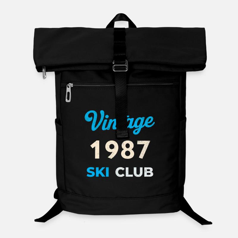 Vintage 1987 – Ski Club Retro Birth Year Gift Laptop Backpack