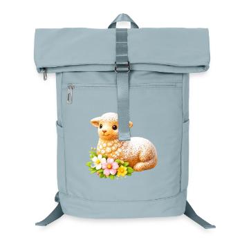 Motif traditionnel de l’agneau de Pâques avec sucre glace - Sac à dos ordinateur - bleu glacier - Devant
