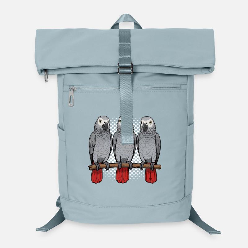 Perroquet gris d'Afrique propriétaire de perroquet gardien de perroquet Sac à dos ordinateur