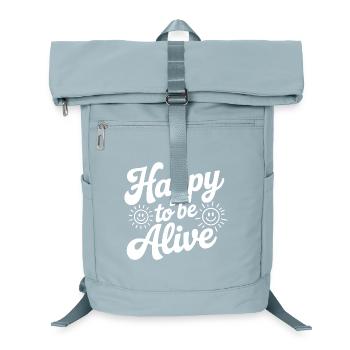 Happy To Be Alive - Laptop Backpack - ice blue - Front