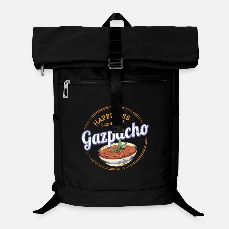 Gazpacho Suppe Retro Koch Vintage Gourmet Spanien Laptop-Rucksack 