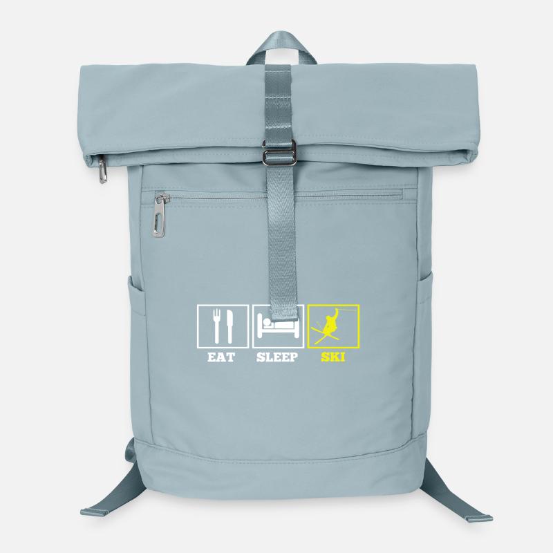 eat sleep SKI Laptop-Rucksack 