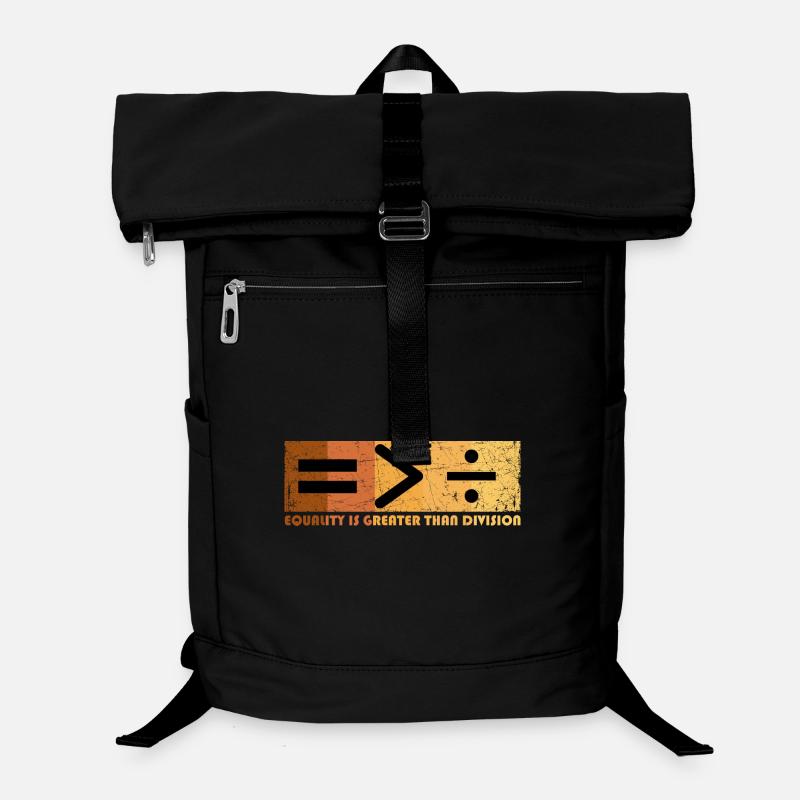 Equality Is Greater Than Division Black History Laptop-Rucksack 