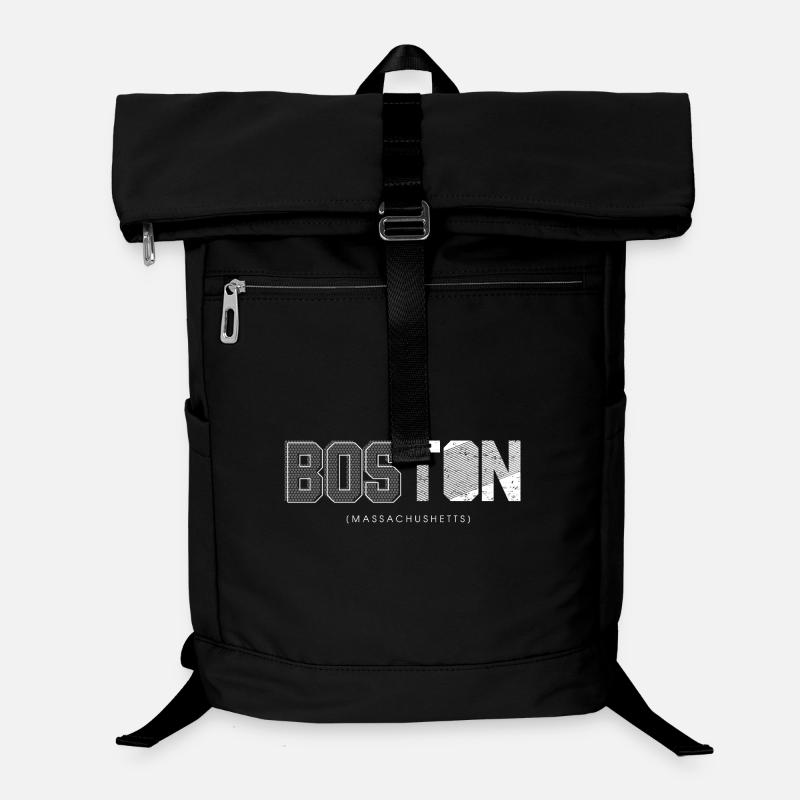 Boston Skyline Silhouette-Design Laptop-Rucksack 