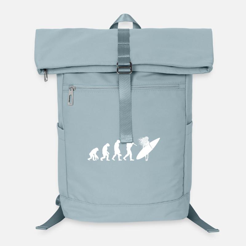 Art de silhouette surfeuse Surf Sac à dos ordinateur