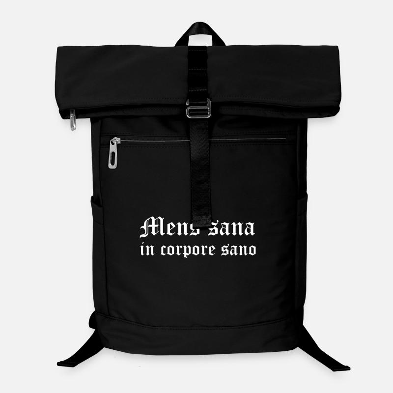 Mens sana in corpore sano - Laptop Backpack - black