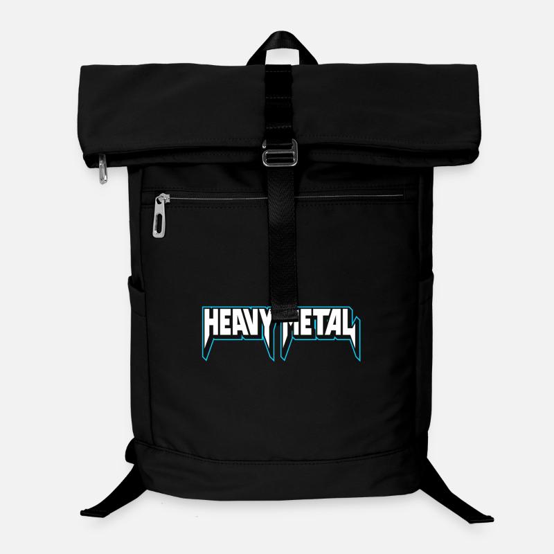Logo 3D Heavy Metal Contour Neon Sac à dos ordinateur
