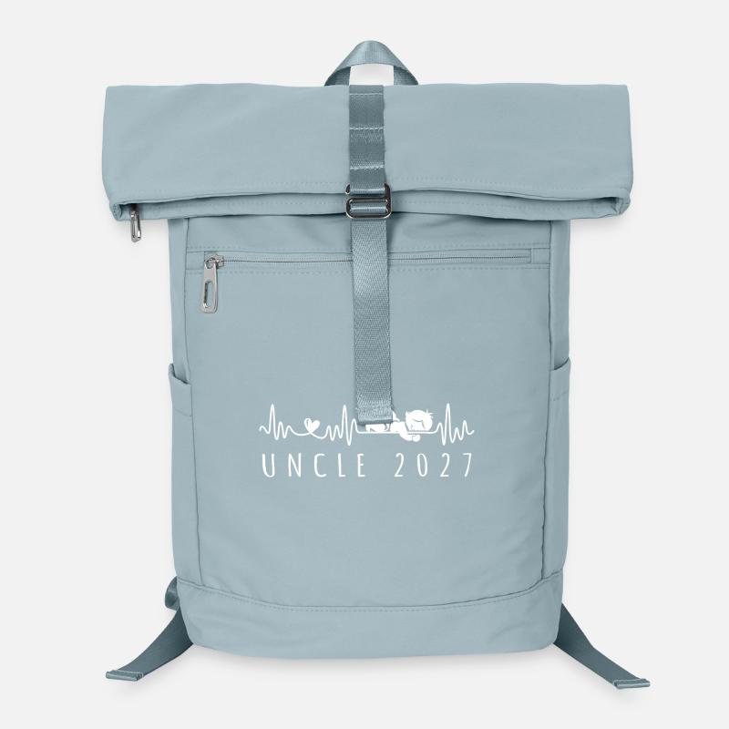 Future Uncle 2027 Heartbeat Pregnancy Announcement Laptop Backpack