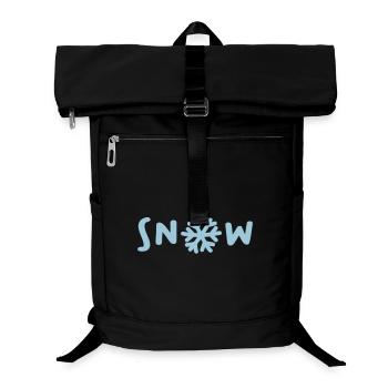 Snow Snow Ski Holiday Quota Christmas Winter - Laptop Backpack - black - Front