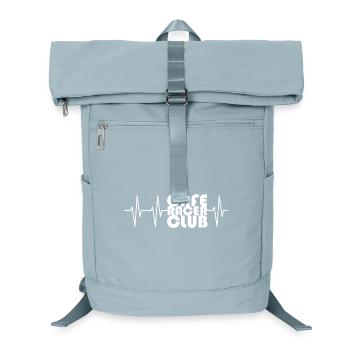 café racer club heartbeat pulse motorcycle biker - Laptop Backpack - ice blue - Front