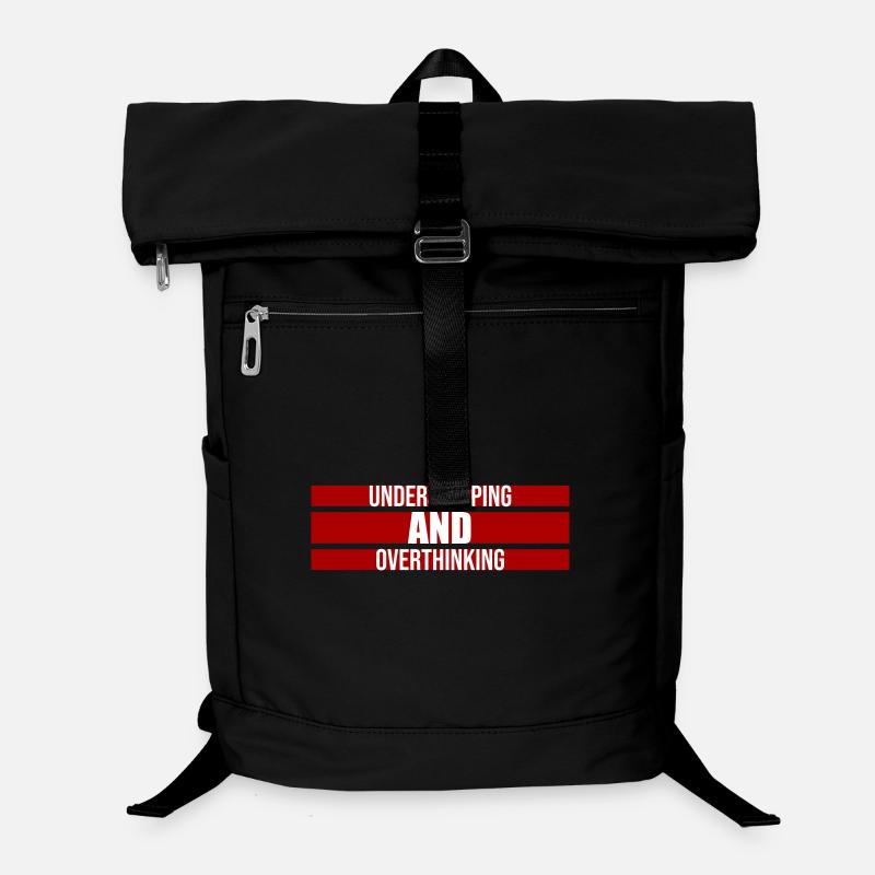 Undersleeping And Overthinking Funny Tired Saying Laptop Backpack