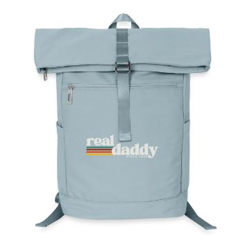 Vrai papa, paternité style rétro - Sac à dos ordinateur - bleu glacier - Devant