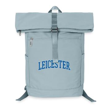 Leicester Lettering Shirt – UK City Motif - Laptop Backpack - ice blue - Front