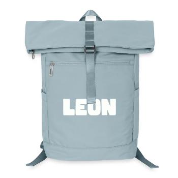Leon Name - Laptop Backpack - ice blue - Front