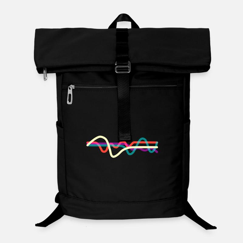 Lignes - Sac à dos ordinateur - noir