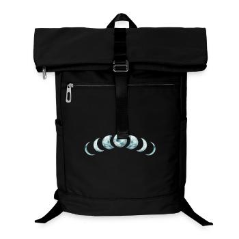 Mondphasen Mystisches Lunar Design - Laptop-Rucksack  - Schwarz - Vorne