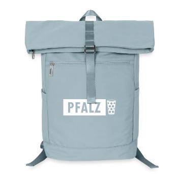 Pfalz Schild mit Dubbeglas - Laptop-Rucksack  - Eisblau - Vorne