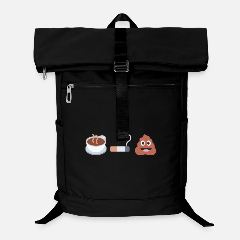 Coffee, cigarette, biscuit - Laptop Backpack - black